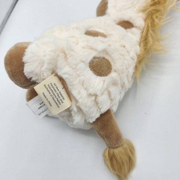 First Impressions White Tan Spotted Giraffe Soft Plush Stuffed Animal Macy's 9" - Picture 5 of 7